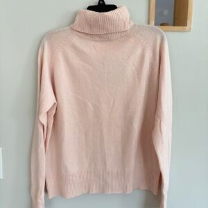 Apostrophe Soft Pink cashmere Turtleneck Sweater